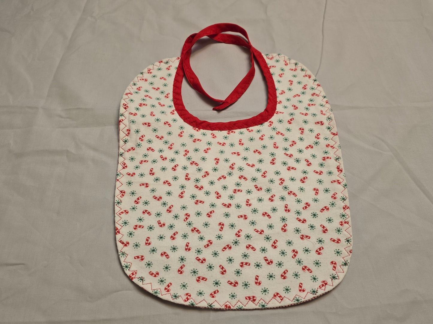 Christmas candy canes Bibs - Large