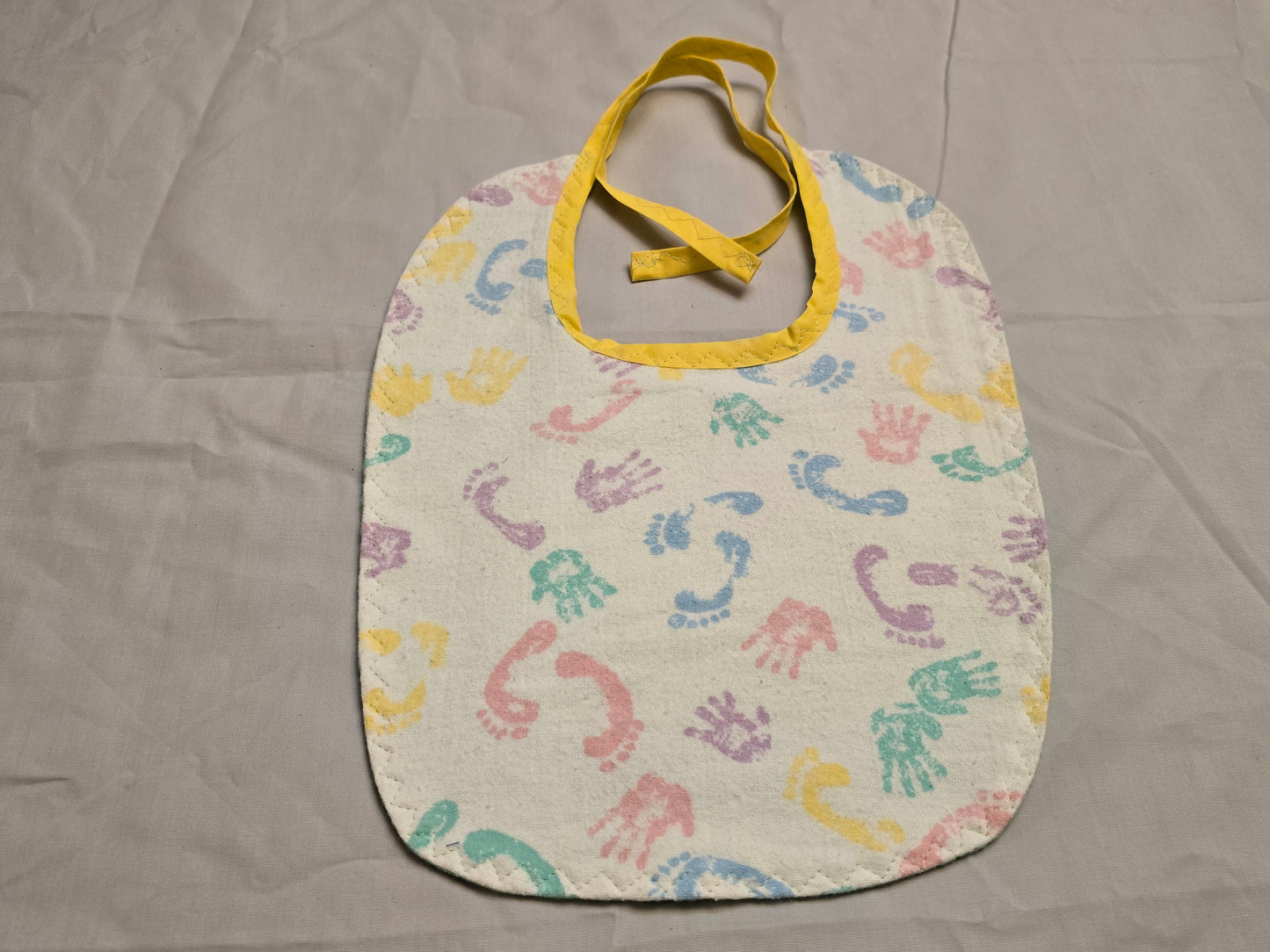 Baby hands & foot-print Bibs - Large