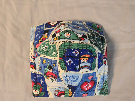 Microwave Cozy Bowl - "Let it Snow" Snowmen