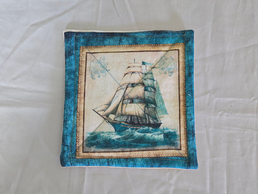 Pot-Holder Classic Sail Boats and Lighthouses #3