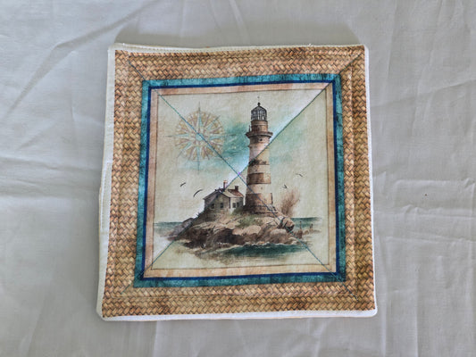 Pot-Holder Classic Sail Boats and Lighthouses #4