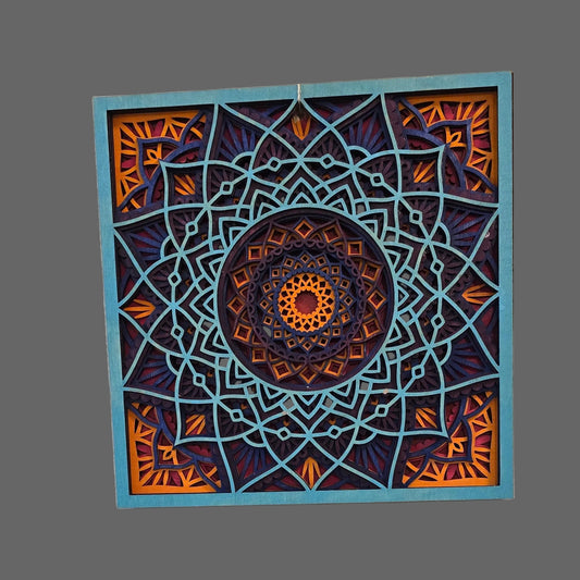 Mandala - Multi-color Wall Sign