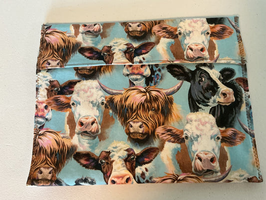 Potato bag/tortilla warmer-highland cow