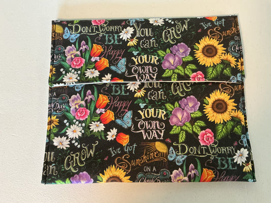 Potato bag/tortilla warmer-grow flowers