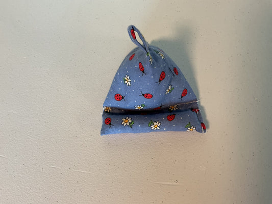 Phone/tablet holder-ladybugs on blue