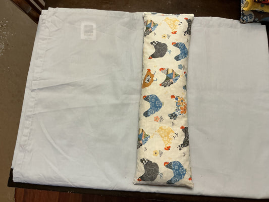 Corn bag heat therapy-floral chickens