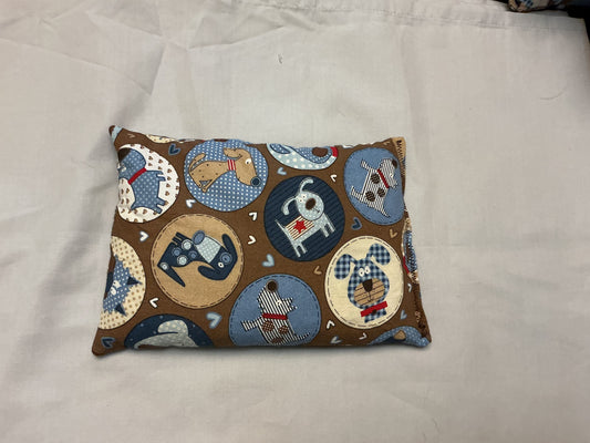 Corn bag heat therapy-blue and brown dogs