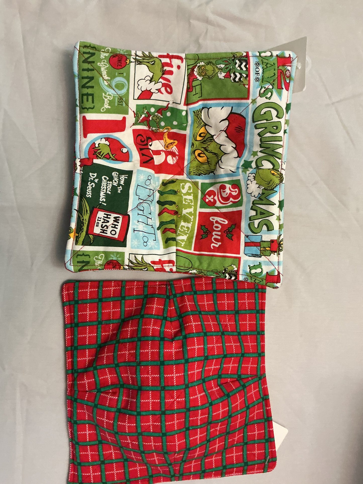 Plate cozy-Grinch multi