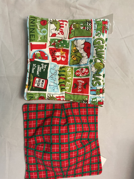 Plate cozy-Grinch multi