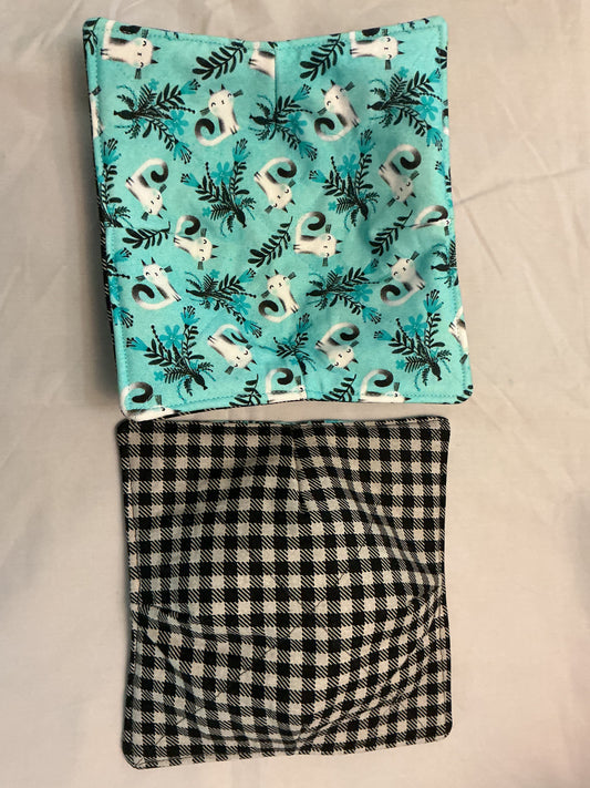 Plate cozy-cat  turquoise