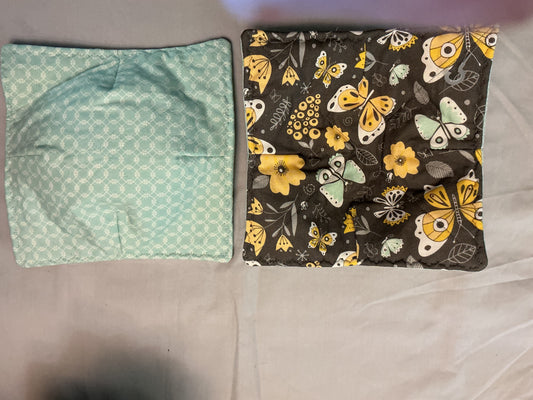 Plate cozy-butterflies/teal