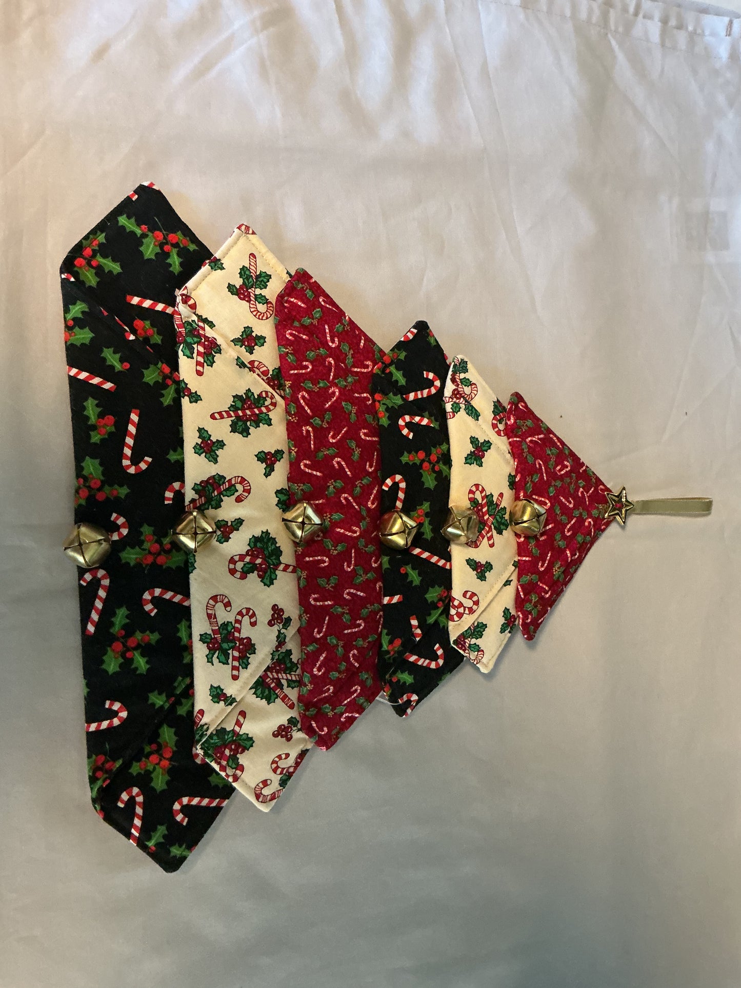 Hanging Christmas tree-holly berry/candy cane