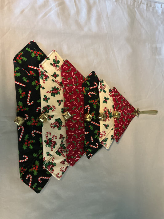 Hanging Christmas tree-holly berry/candy cane