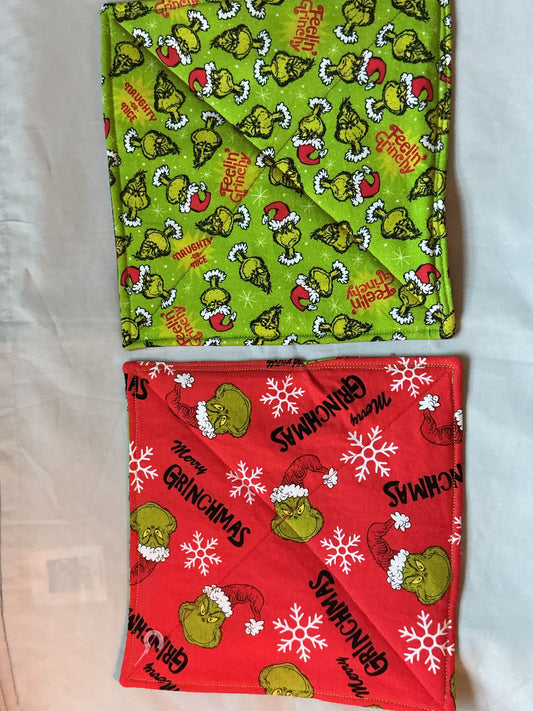 Pot-holder-Merry Grinchmas/feelin grinchy