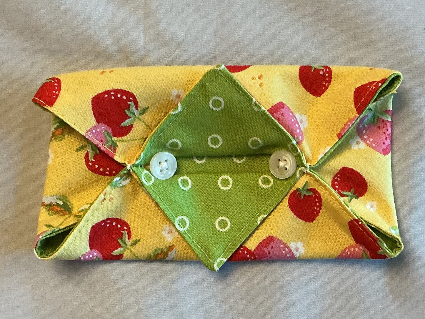 Kleenex holder-strawberries