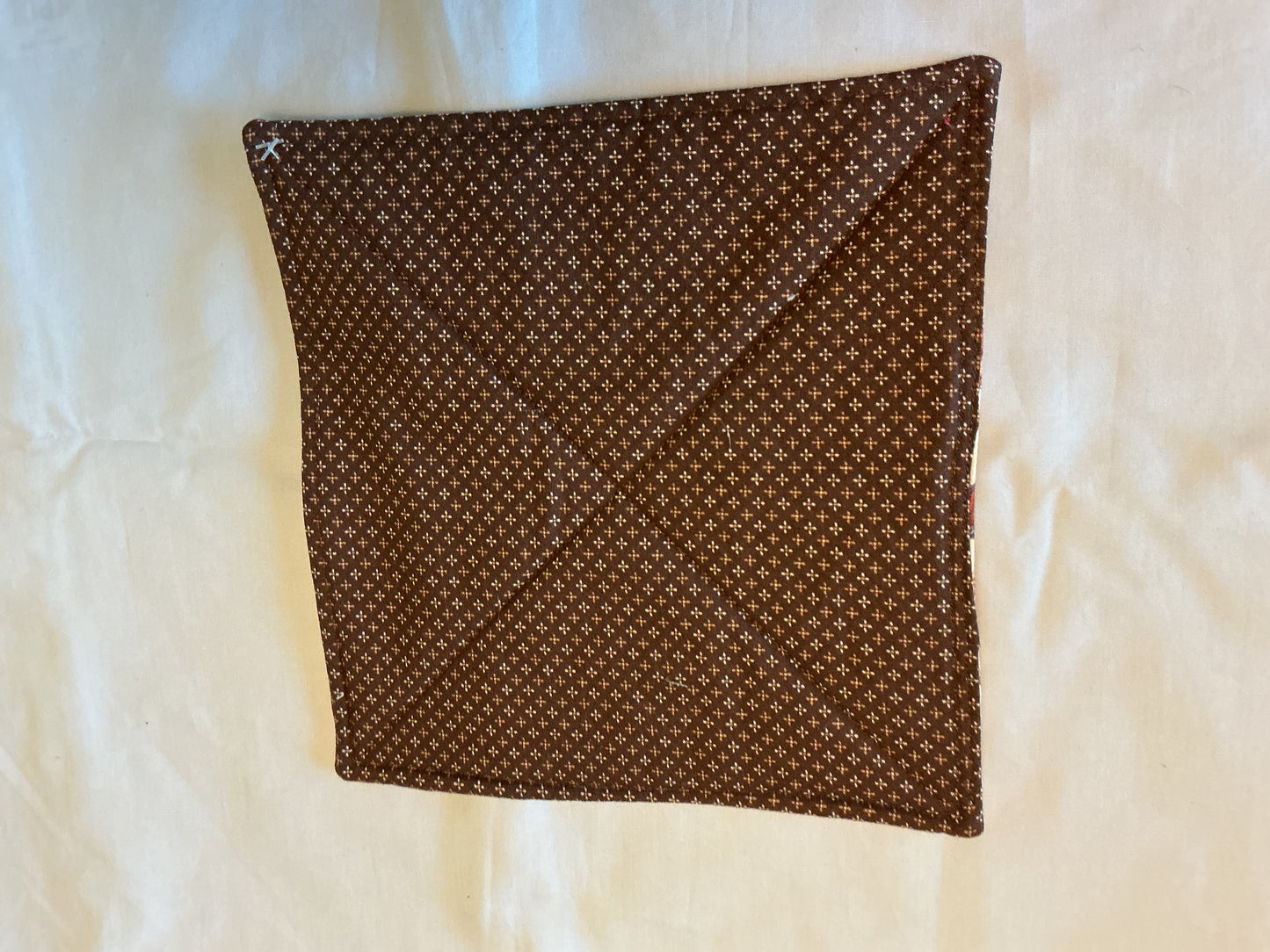 Pot holder-saddles and horseshoes/brown