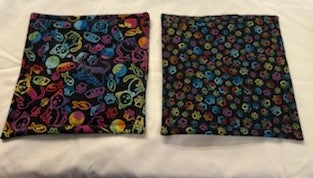 Pot-Holder Multi-color Cat Print with Multi-color Paw Print