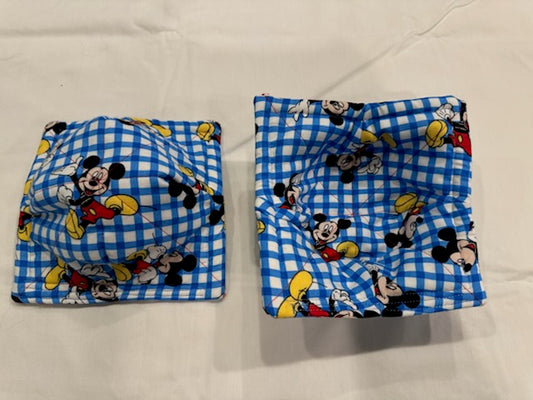 Microwaveable Cozy Bowl - Double-sided Mickey Mouse Plaid