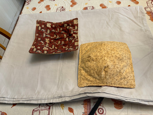 Microwavable Plate Cozy-Cows and barns/brown leaves
