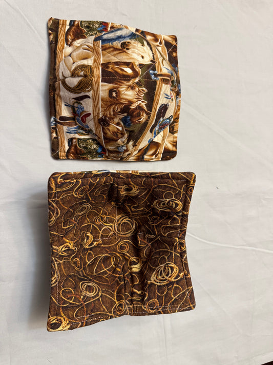 Cozy bowl-Horses and western wear/ropes