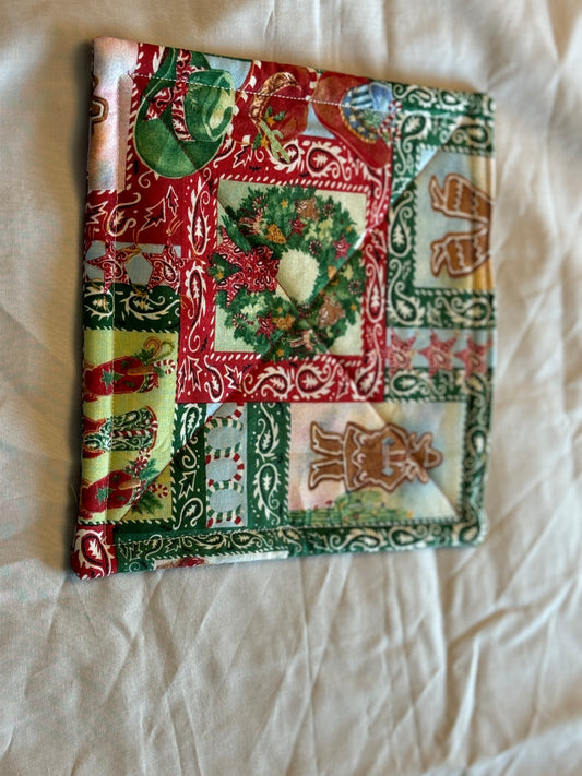 Pot Holder-Country Christmas-double sided