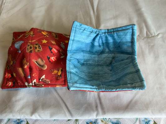 Bowl Cozy-western wear/blue
