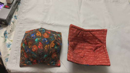 Bowl cozy-cowboy hats/red stars
