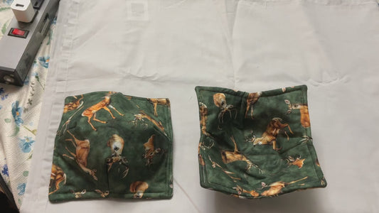 Bowl cozy-deer/double sided