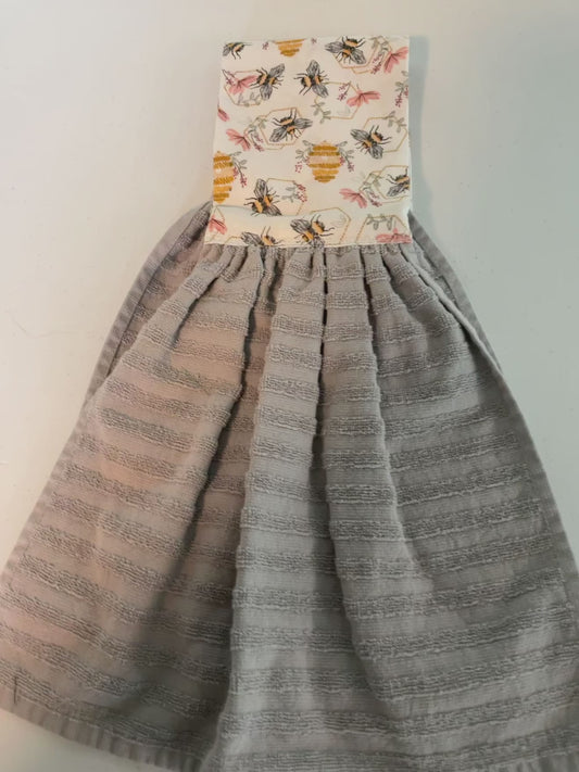 Kitchen towel scarf-Bees with hive