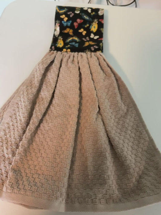 Kitchen towel scarf-fox and hedgehog