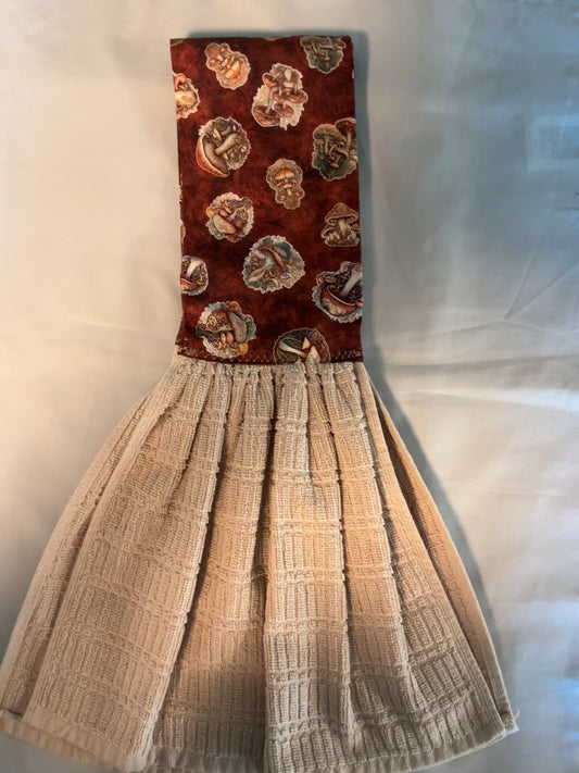kitchen  towel scarf-mushroom/tan